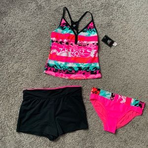 ZeroXPosur Girls 3 Piece Bathing Suit